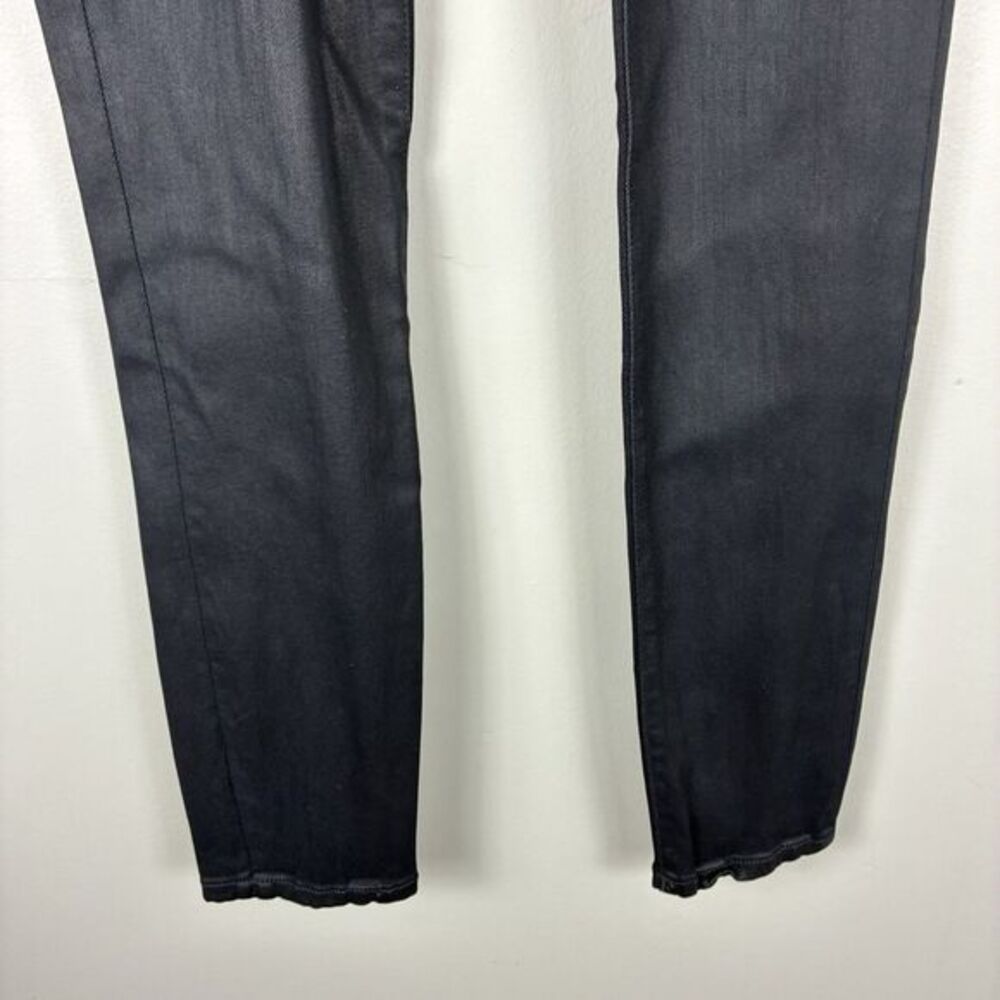 Warp + Weft Women's JFK Skinny Jeans Sz‎ 27 Black Wax Finish Club Concert Party - Picture 4 of 8